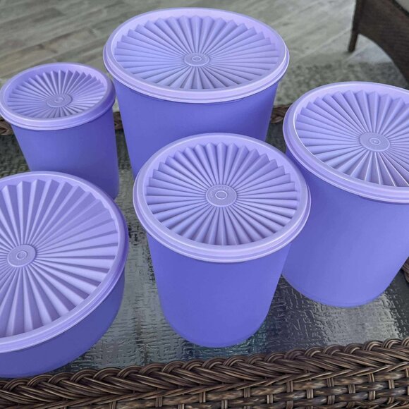 Tupperware Decorator Canister Set - BNIP - SOLD OUT Online! - Picture 1 of 8